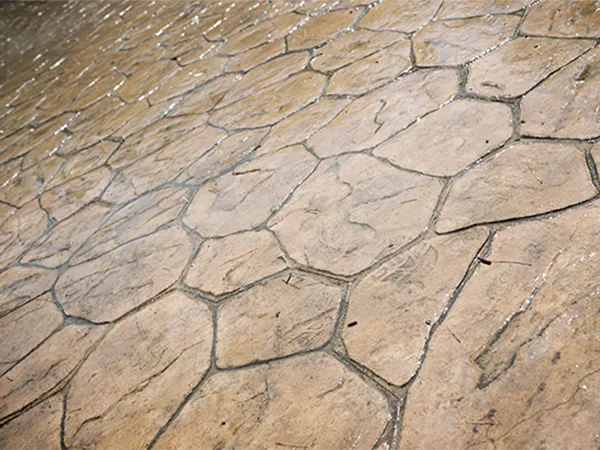 stained and stamped concrete in Sevierville