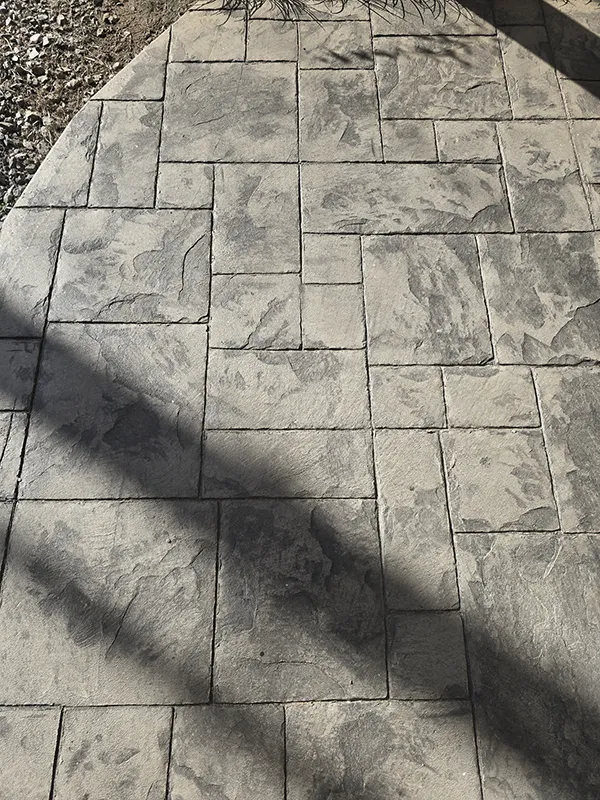 Stained and stamped concrete in Sevierville